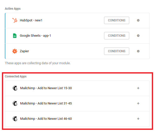 Connecting multiple MailChimp apps to a single form in Forminator