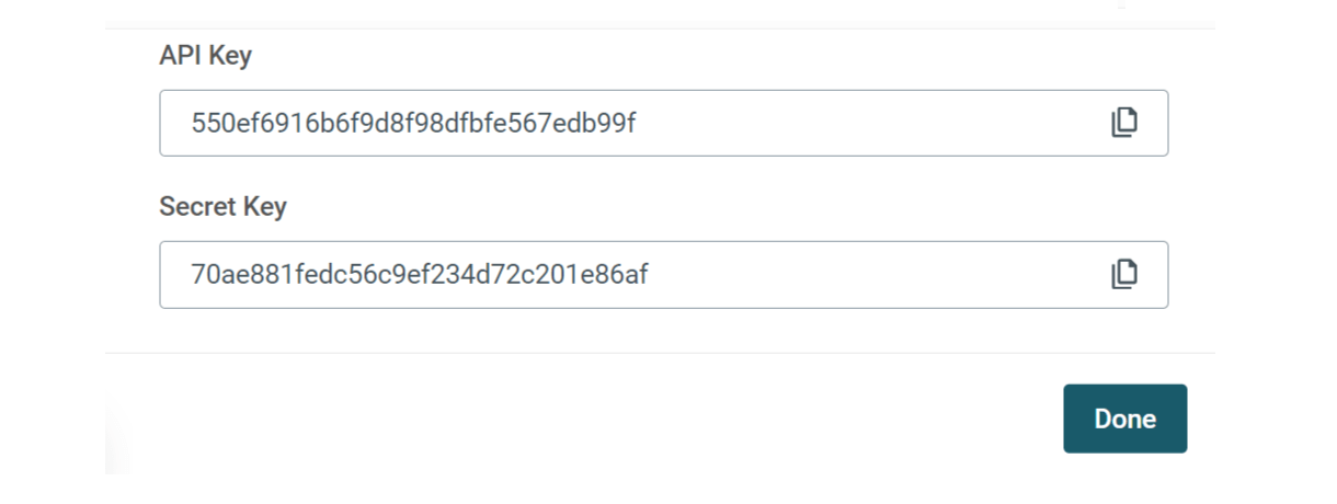 mailjet api secret keys