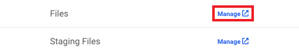 Allows the user to manage a site’s files via File Manager.