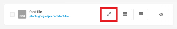Font Optimization button