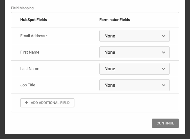 Map Forminator Fields to HubSpot Fields