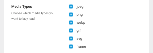 Media types