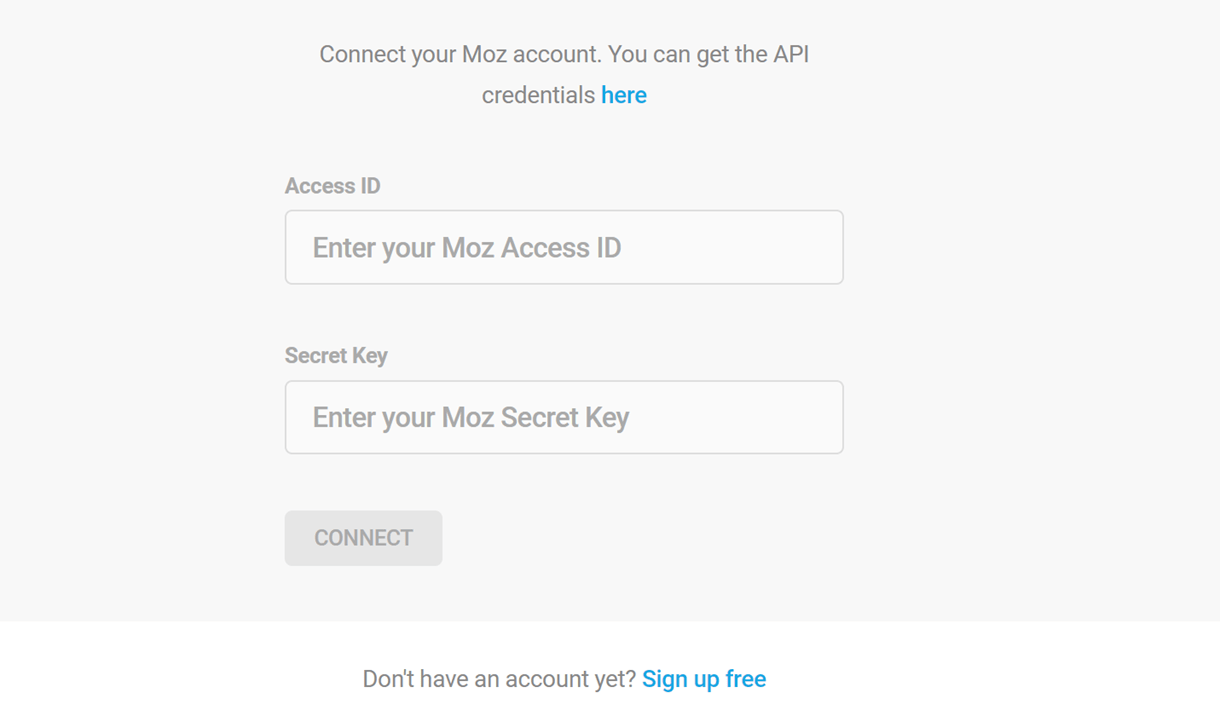 moz sc integration