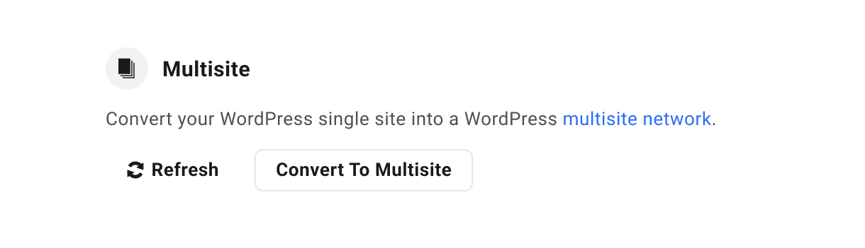 multisite enable modal
