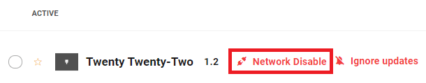 Allow team members to network disable a theme on multisite installations