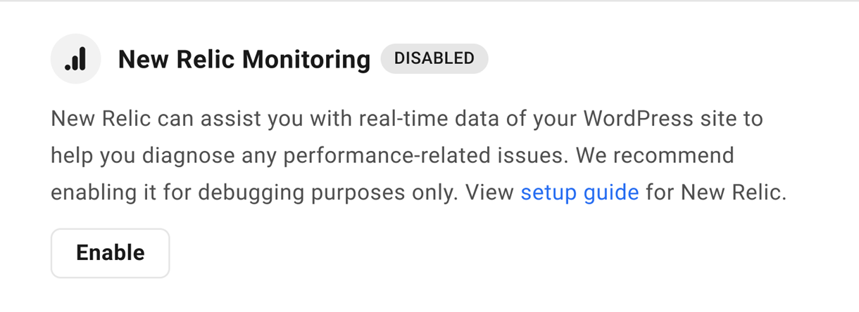 new relic monitoring