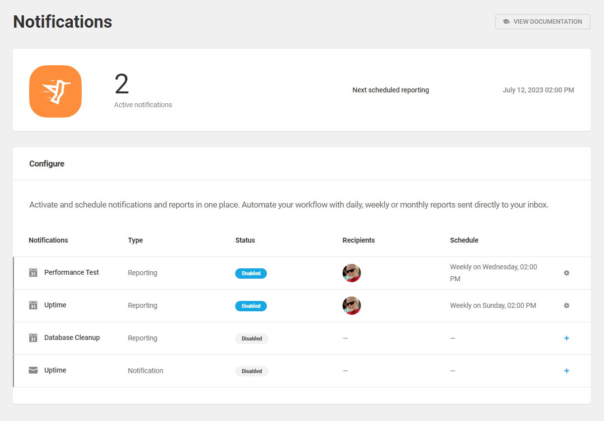 Schedule notifications in Hummingbird