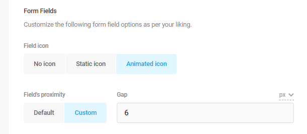 opt-in form fields settings