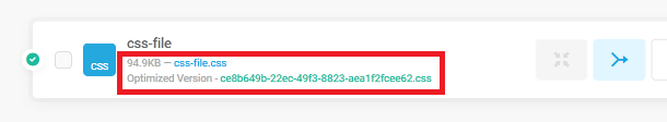 Original and optimized file name