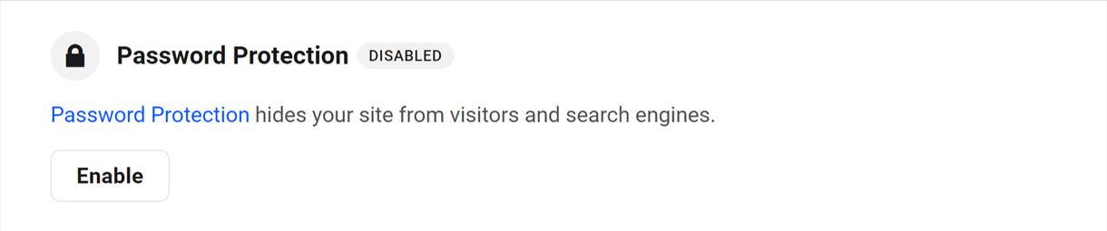 password protection