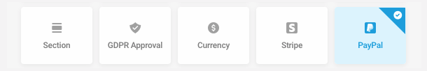 paypal field
