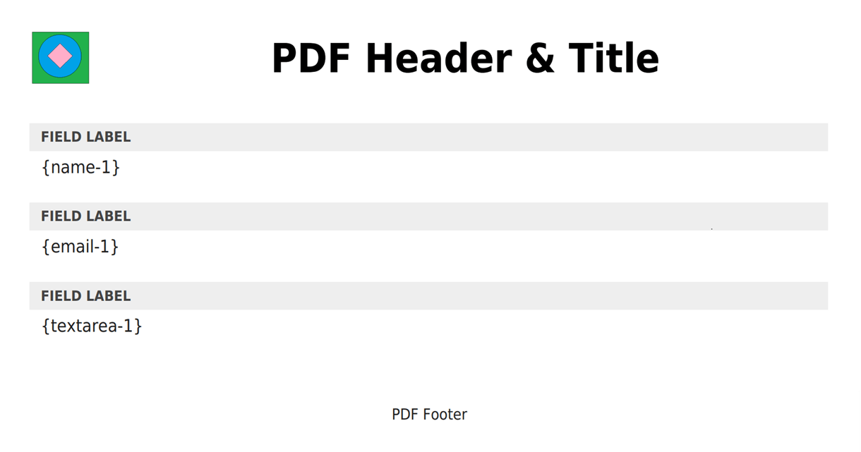 Adding a logo to a PDF in a Forminator form with custom CSS
