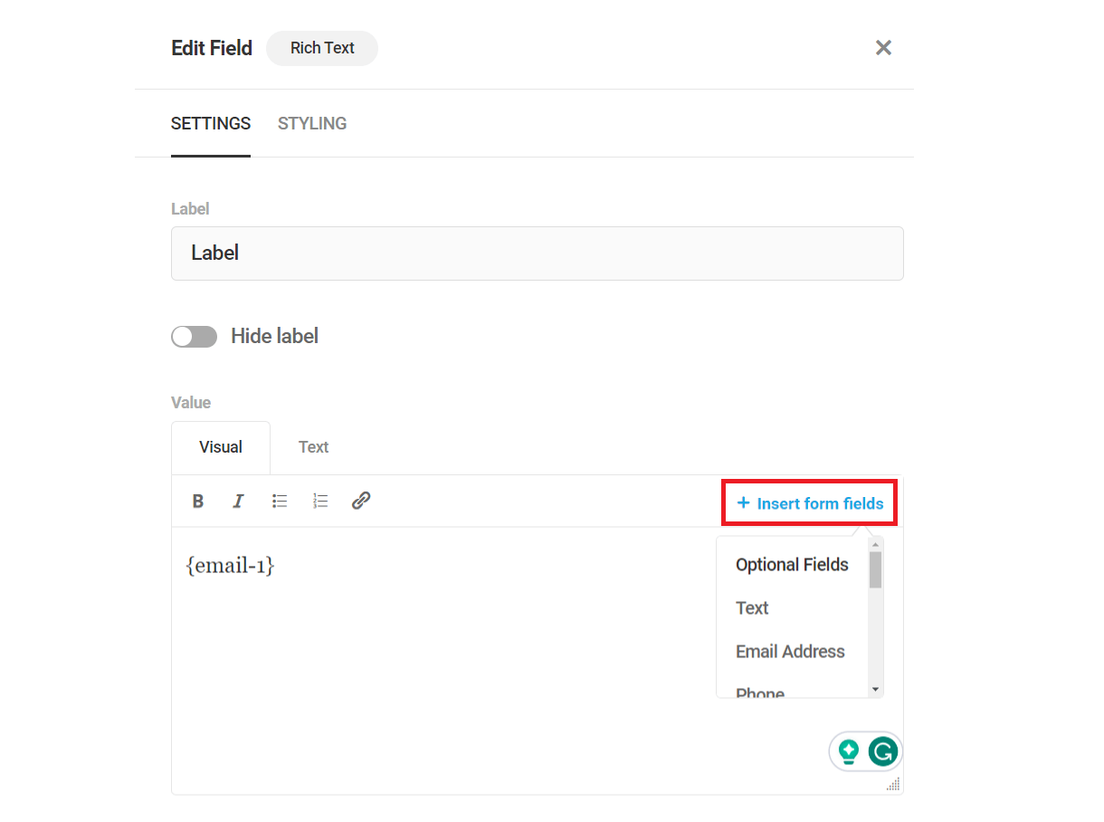 pdf rich text editor