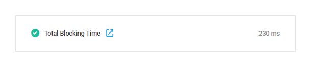Performance Test Metrics Total Blocking Time