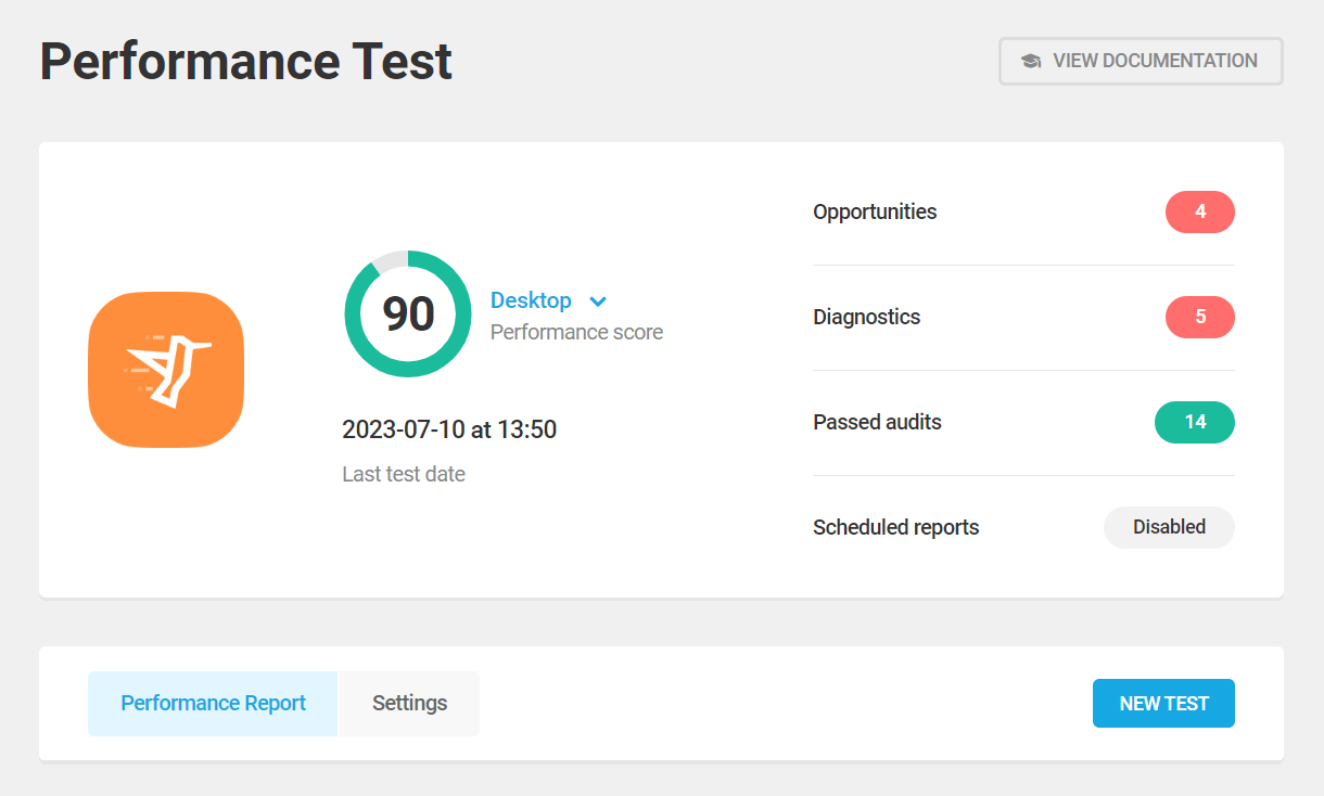 Performance Test overview