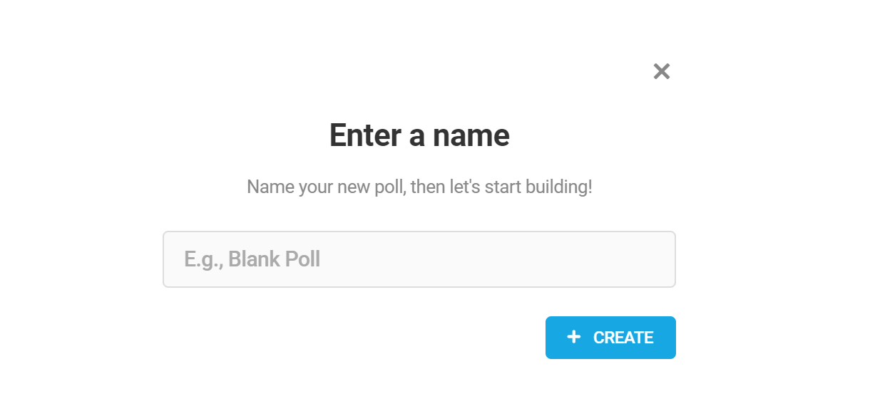 Name a new poll in Forminator