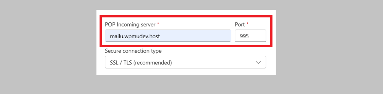 pop server details