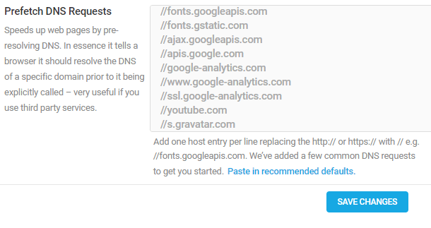 prefetch dns requests