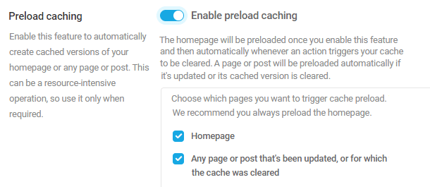 preload-caching-settings