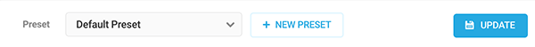 A look at the preset dropdown.