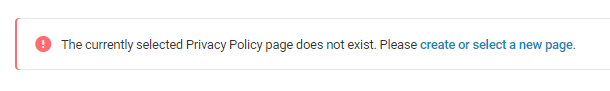 privacy page link