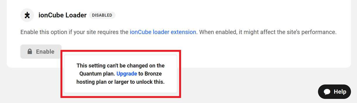 quantum ioncube restriction