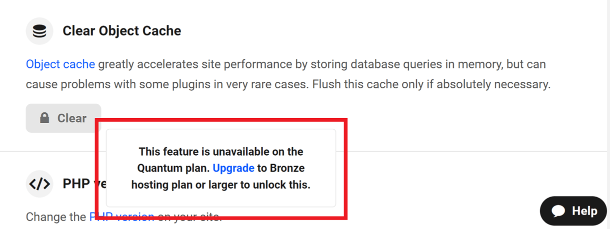 quantum obj cache restriction