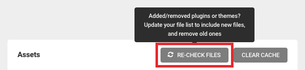 Recheck button