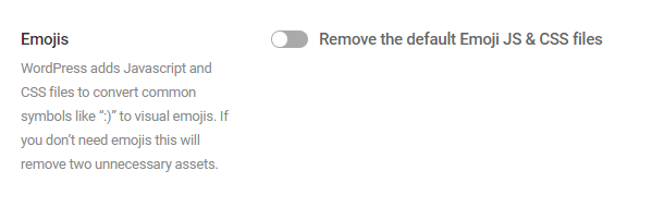 remove emoji js and css files