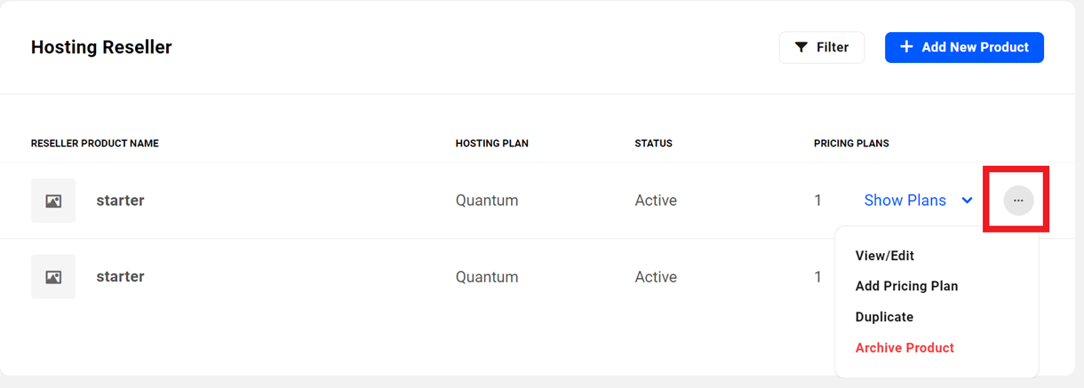 Reseller product options