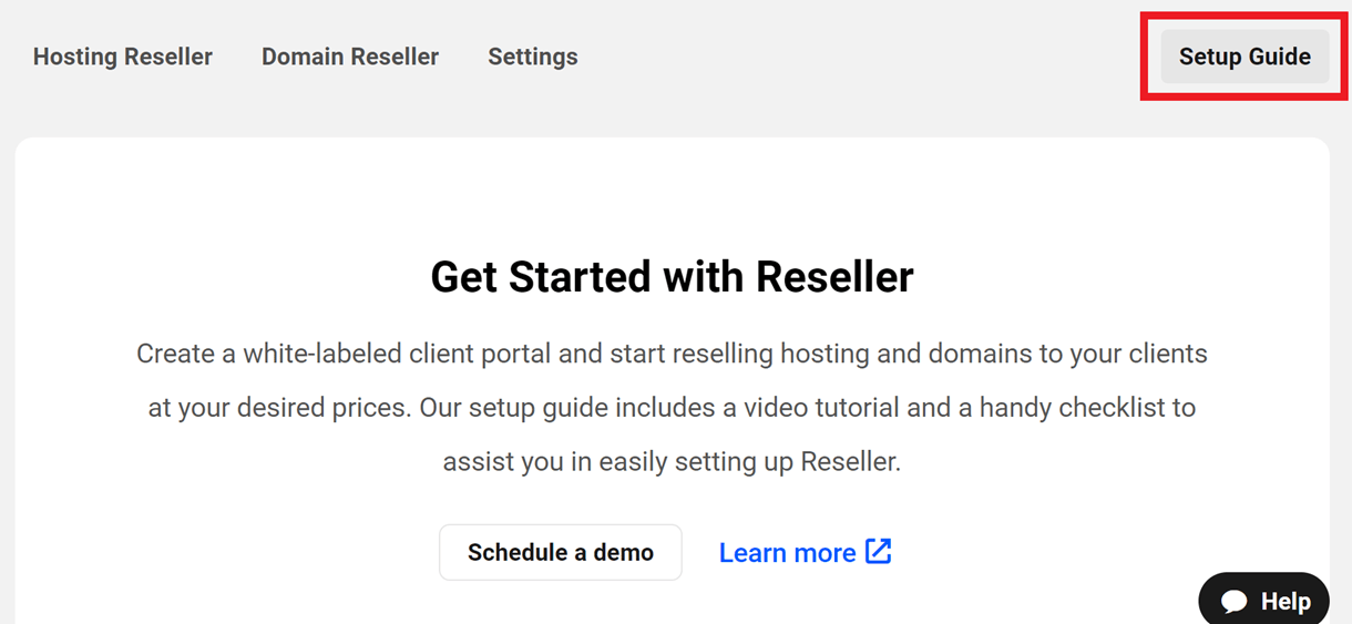 reseller setup guide