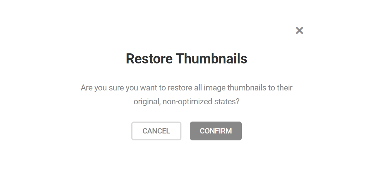Restore thumbnail