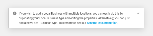 Notice about Duplicate type option