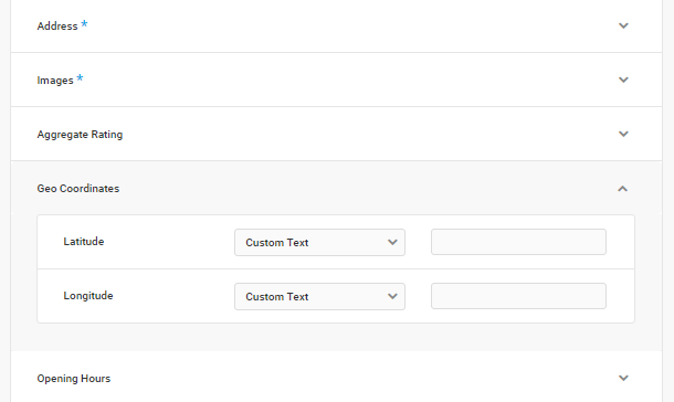 Local Business schema geo-coordinates properties