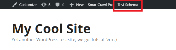 SmartCrawl Test Schema button enabled