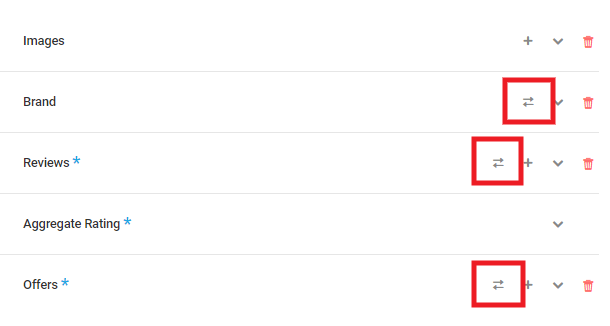 Switch property types in SmartCrawl Schema