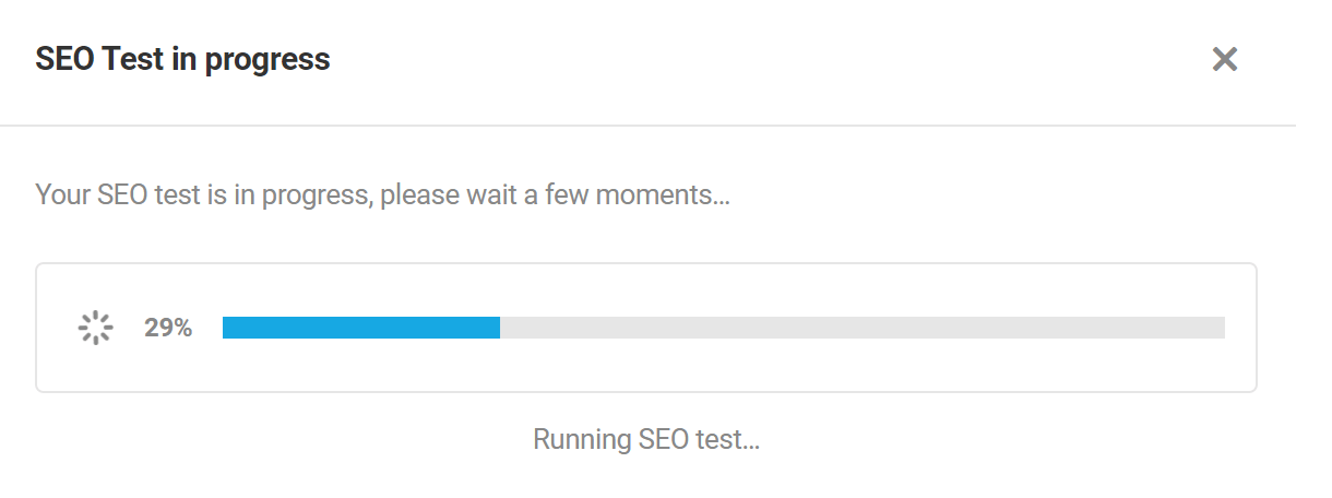 SEO Test widget