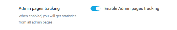 Beehive Settings enable admin tracking