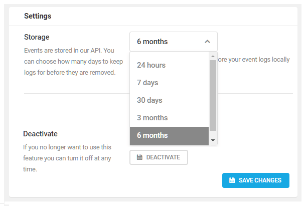 Audit logging settings in Defender