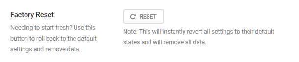 SmartCrawl reset option