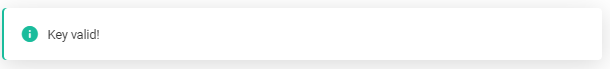 Valid API key entered in SmartCrawl