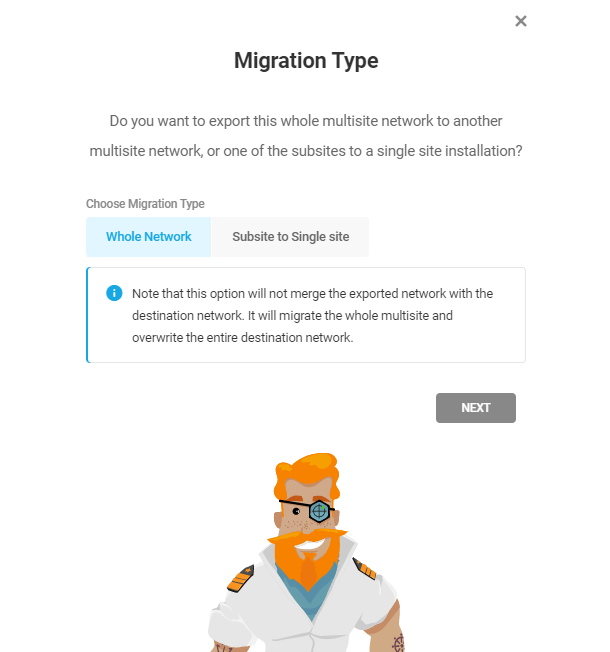 Multisite migration with Shipper API