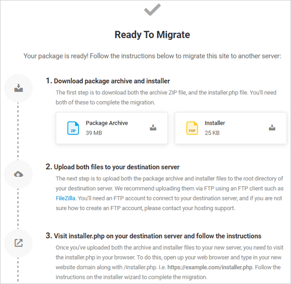 Shipper - Package Ready modal