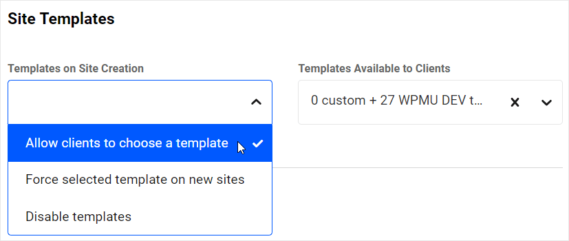 Hosting Reseller - Site Templates