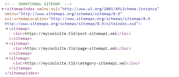 SmartCrawl sitemap without stylesheet