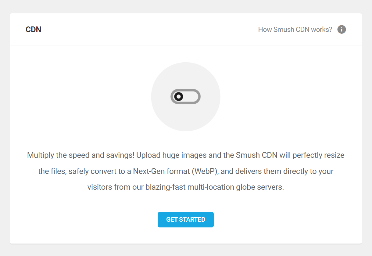 Enable smush cdn