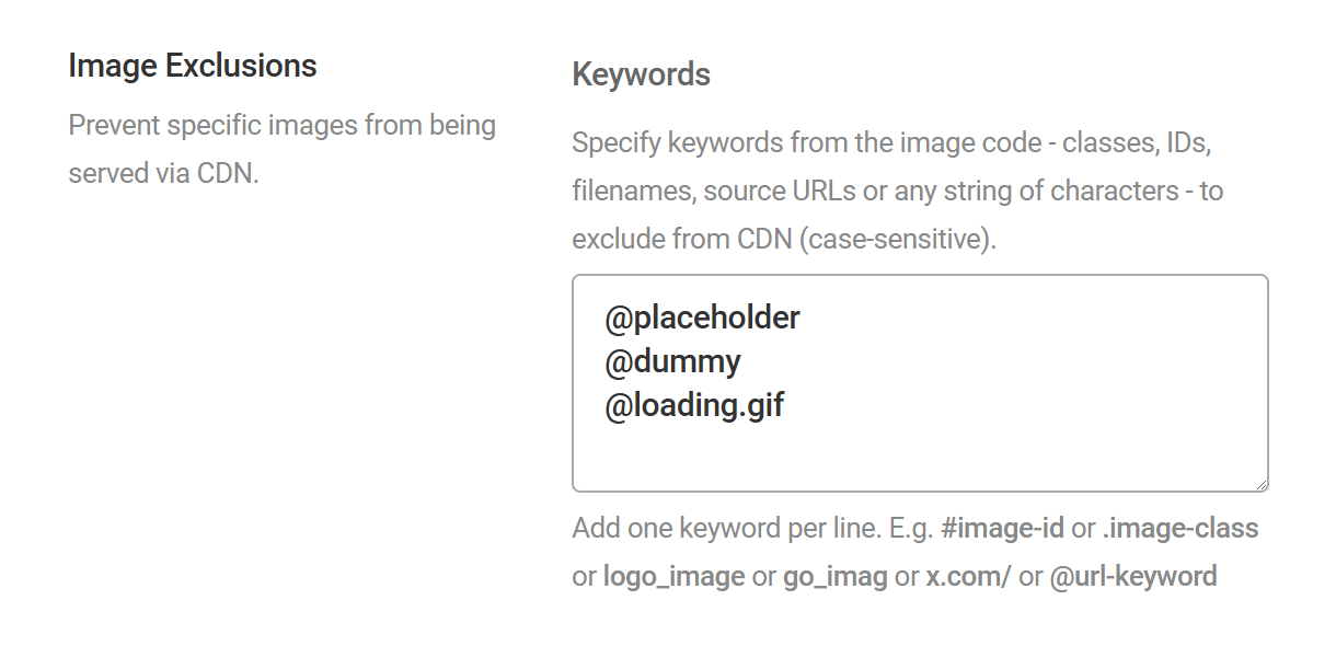 Exclude images from the Smush CDN