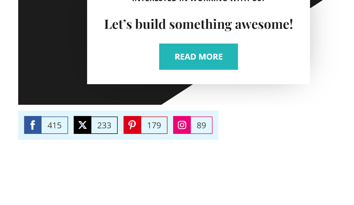 Example of Hustle inline social module