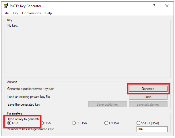 Creating a SSH key in PuTTY