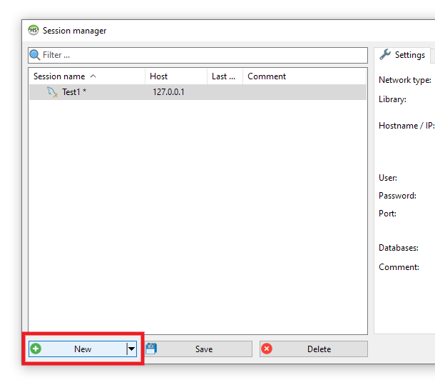 Creating an SSH tunnel with HeidiSQL